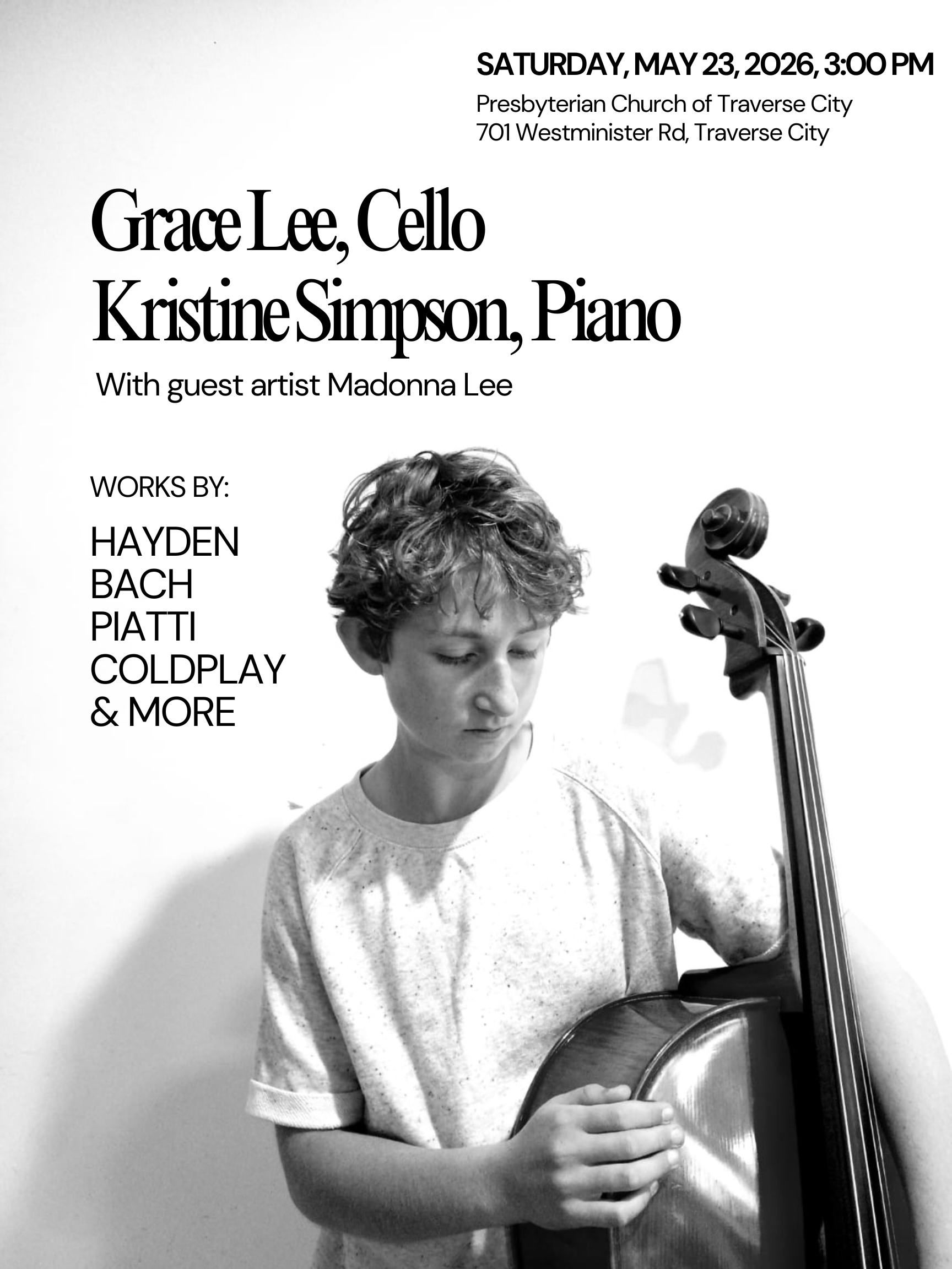 Grace Lee Traverse City Concert – Presbyterian Church of Traverse City