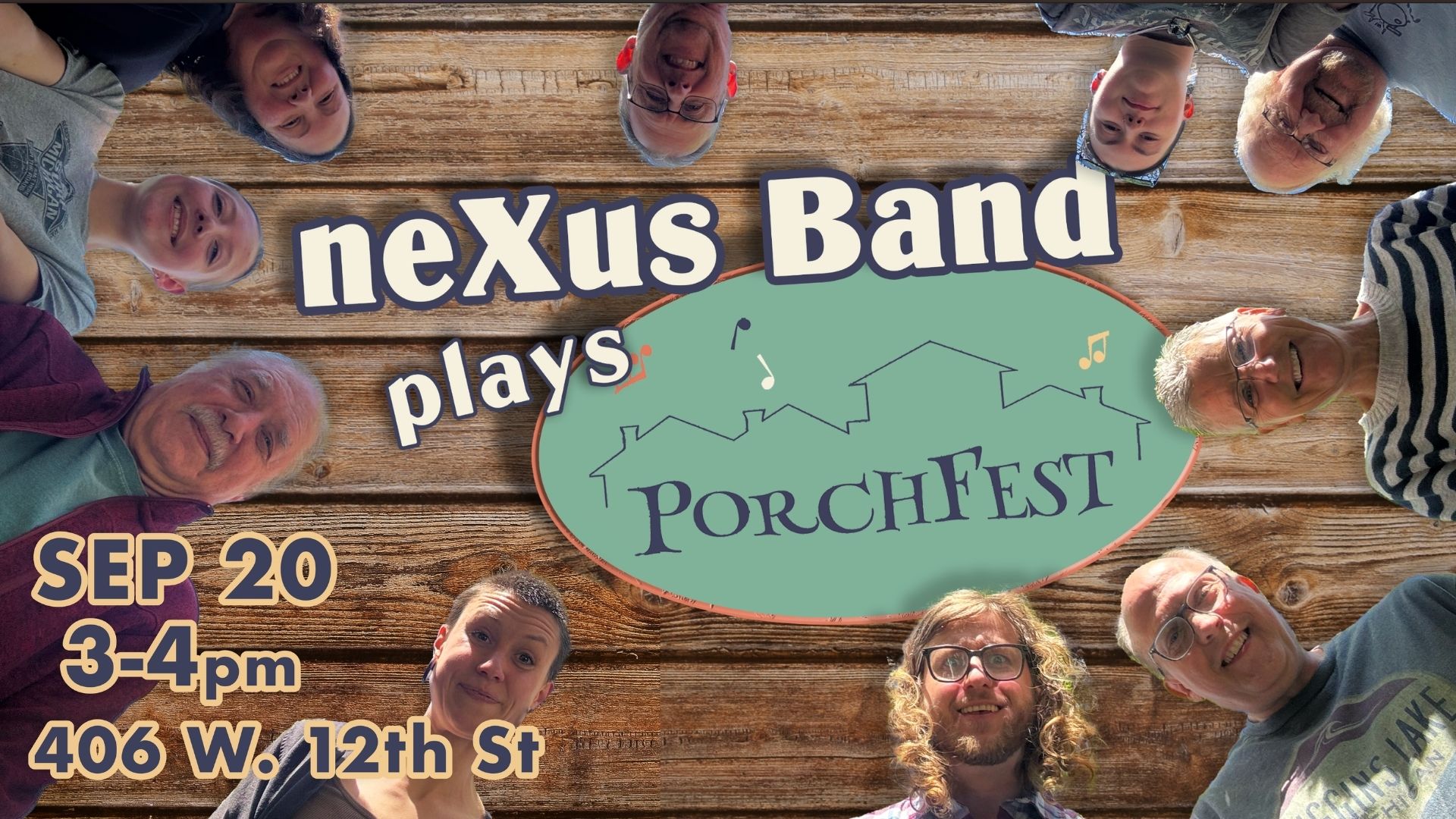 Sept. 20: nexus band @ Porchfest