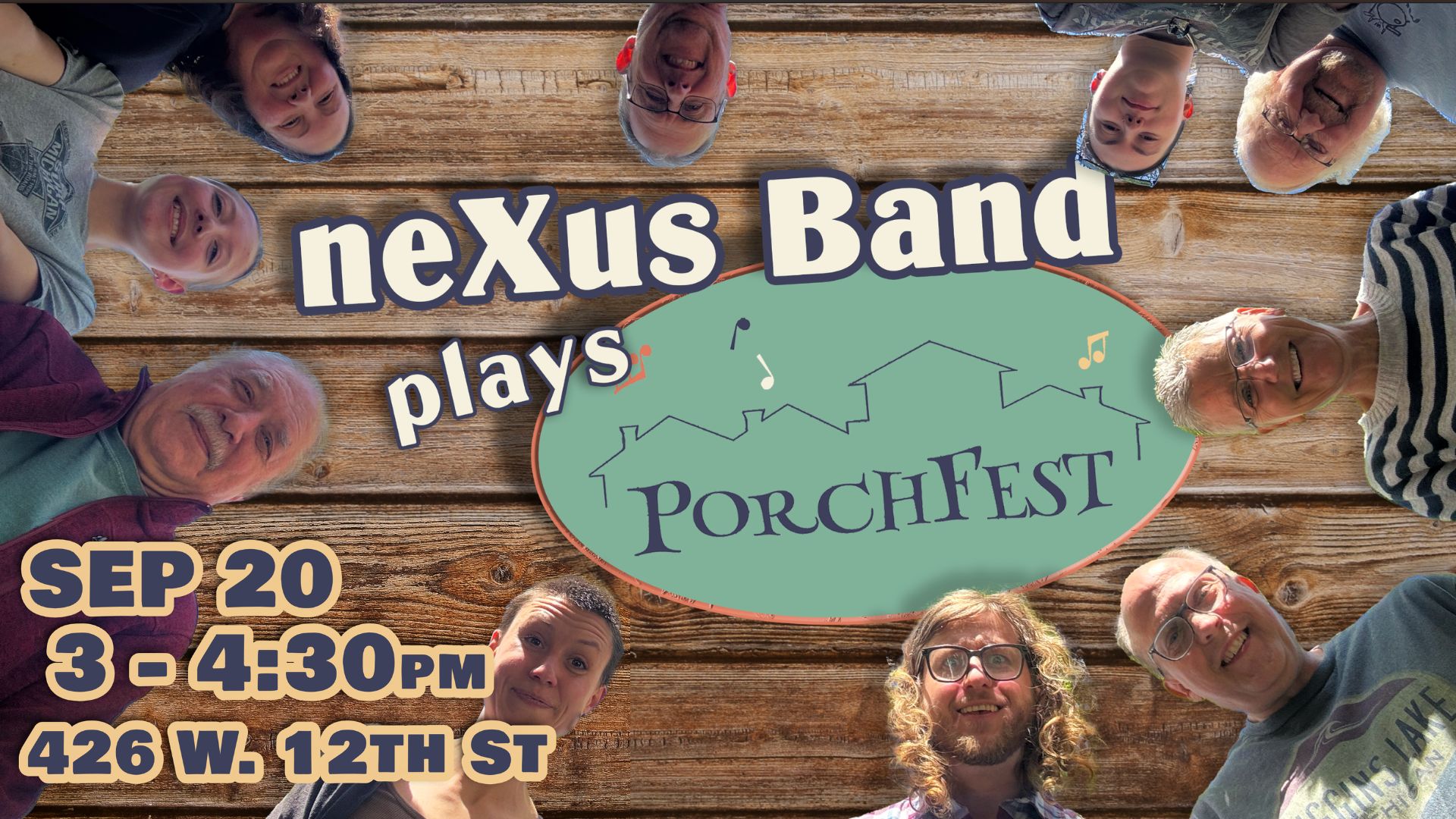 Sept. 20: nexus band @ Porchfest